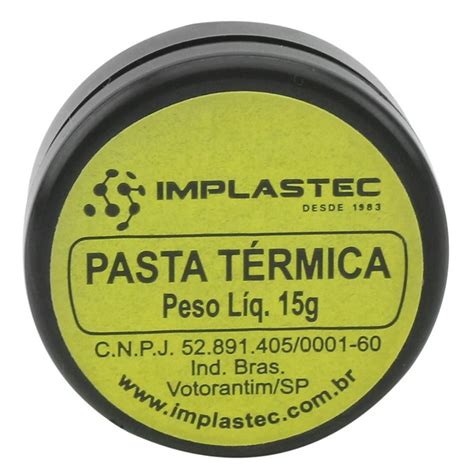 Pasta Termica Branca Gr Implastec Centro Eletr Nico Uberl Ndia