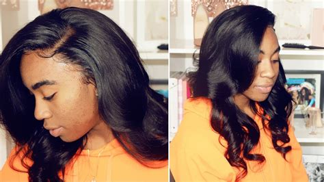 No Leave Out No Glue Using 360 Lace Frontal Wig Install And