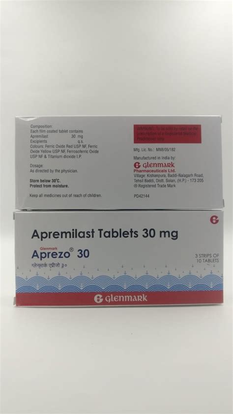 Aprezo Tablets Apremilast 30 Mg At Rs 309 Stripe Apremilast Tablets