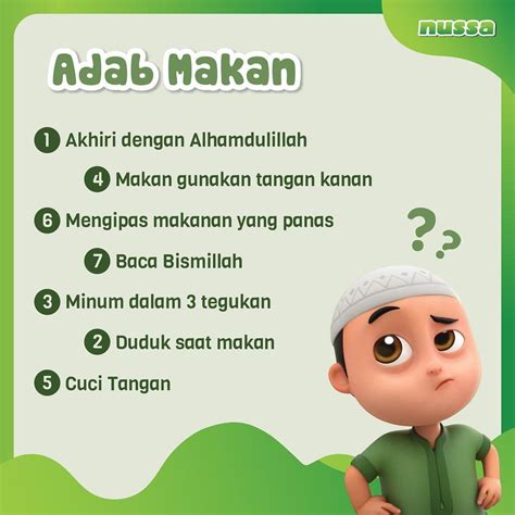 Terapkanlah Adab Saat Makan Materi Guru Pendidikan Kartun