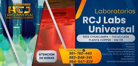 Laboratorios RCJ LABS UNIVERSAL Calidad Y Experiencia A Tu Servicio