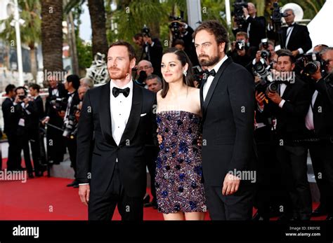 Cannes France 23rd May 2015 Michael Fassbender Marion Cotillard And Justin Kurzel Attending