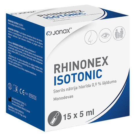 JONAX Rhinonex Isotonic 5 ml šķidrums, 15 gab. - Piegāde visā Latvijā ...