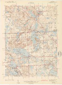 1943 Map of Clarkston, Oakland County, MI — High-Res | Pastmaps