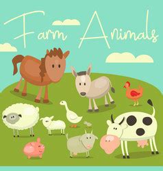 Farm animals topic image 2 Royalty Free Vector Image