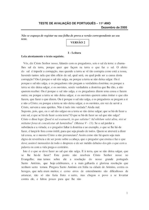 PDF TESTE DE AVALIAÇÃO DE PORTUGUÊS 11º ANO PDF fileTESTE DE