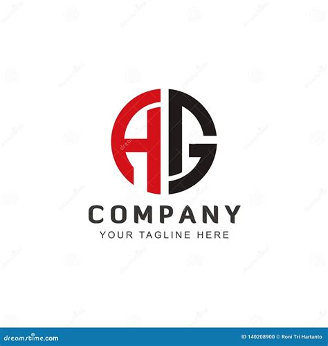 Letter AG Logo Design Inspiration Vector Stock Vector Illustration Of