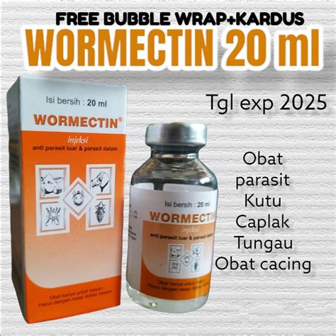 Jual Wormectin Ml Obat Anti Parasit Gudik Gatal Scabies Sapi Kelinci