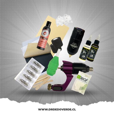 KIT ROTATIVO INALAMBRICO BASICO Dr Dedo Verde Tattoo Supply