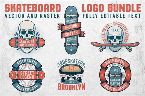 Skateboard Logo Bundle