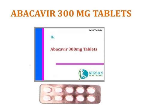 Abacavir Mg Tablets At Best Price In Ankleshwar Niksan Healthcare