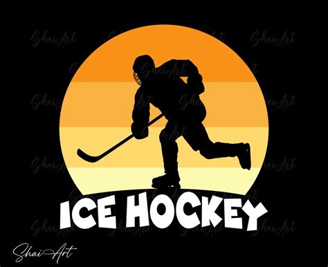 Ice Hockey Silhouette Svg, Ice Hockey Svg, Hockey Svg, Svg, Png, Cricut ...