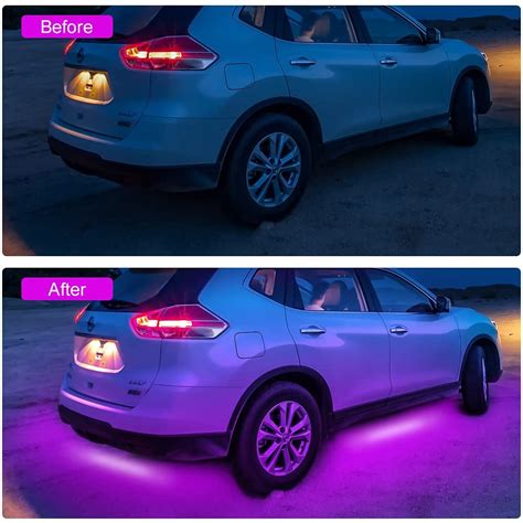 Kit Banda Led Rgb Auto Exterior Sub Caroserie Lumini Ambientale