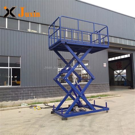 Heavy Duty Hydraulic Electric Scissor Lift Table Cargo Goods Elevator