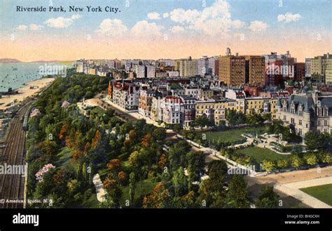 Riverside Park, New York City, New York, USA, 1916. Artist: Unknown ...