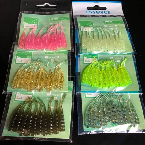 Pz Lotto Esche Morbide Esche Da Pesca Mm G Wobblers Coda Di Ago