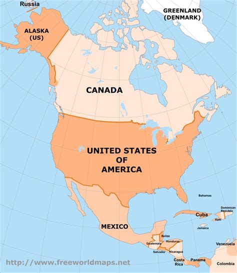 Free PDF Maps Of North America