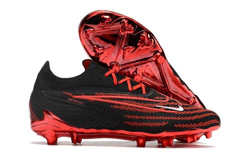 2023 Nike Phantom GX Elite FG Low Top Black Red Football Boots