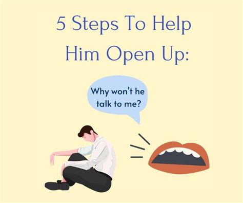 how to get him to open up