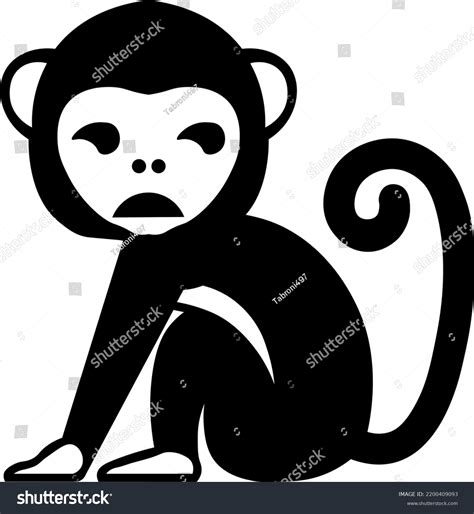 Emoticon Monkey Icon Cartoon Emoticon Vector Stock Vector (Royalty Free ...