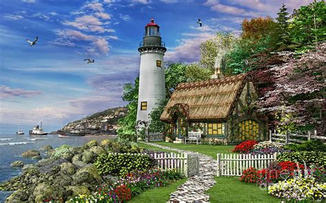 Old Sea Cottage Digital Art by Dominic Davison