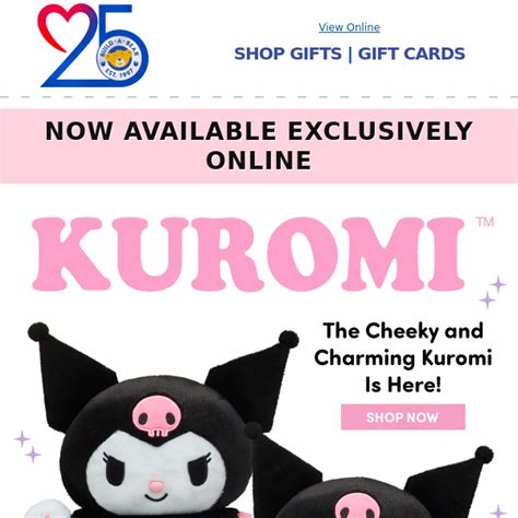 Sanrio® Fans Our New Kuromi Plush Is Now Available Online Build A