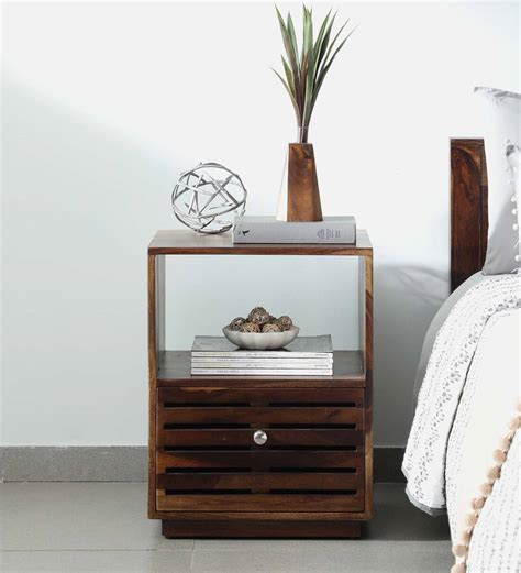 Buy Toulouse Sheesham Wood Bedside Table In Scratch Resistant