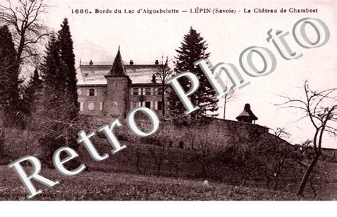 Agrandissement Carte Postale Ancienne Bords Du Lac D Aiguebelette Le