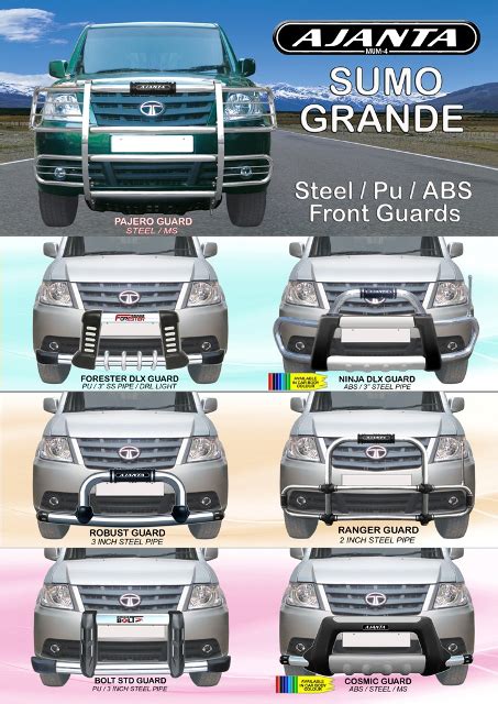 AJANTA ENTERPRISE - TATA SUMO GRANDE ACCESSORIES FRONT GUARD FOR TATA ...