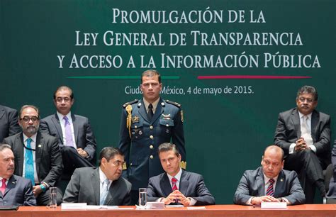 Promulgación de la Ley General de Transparencia y Acceso a la