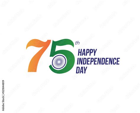 Th Year Happy Independence Day Of India Vector Template Illustration