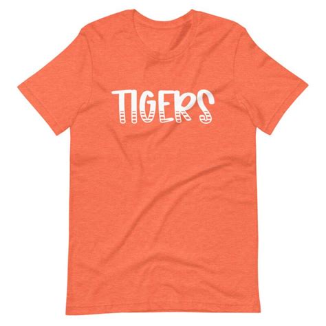 Tigers School Spirit Tee School Mascot Teacher Tees