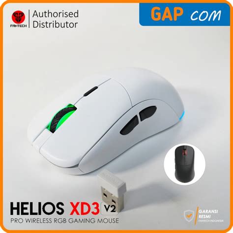 Jual MOUSE WIRELESS GAMING FANTECH XD3 V2 HELIOS RGB DUAL MODE Pixart