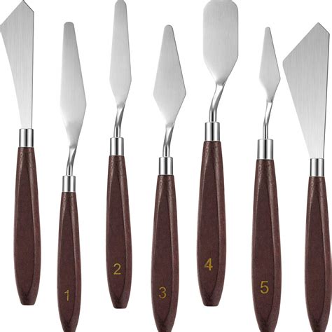 Buy 7 Pieces Painting Set Spatula Palette Stainless Steel Painting