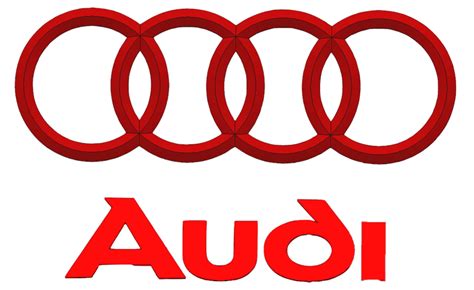 Audi Logo 3D Model STL File Free Download | Vectors File