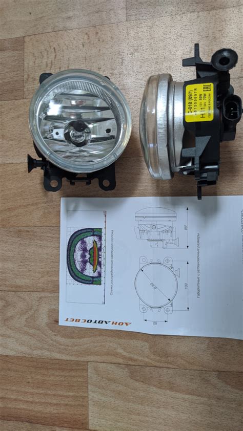 Противотуманные фары на Renault Logan (2G), Renault Sandero Stepway (2G ...