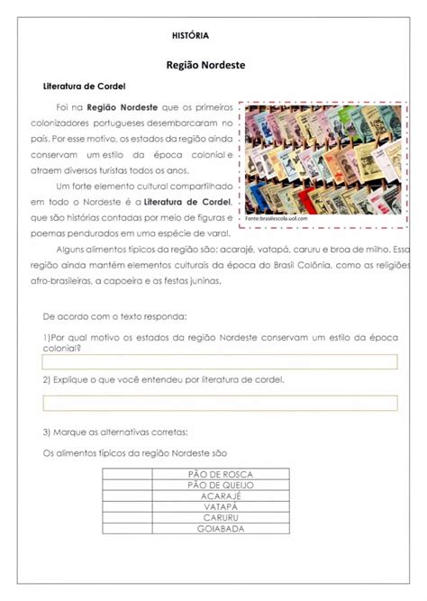 Atividades Sobre Diversidade Cultural Brasileira Com Gabarito - Atividades Sobre Diversidade Cultural Brasileira Com Gabarito - NAZAEDU