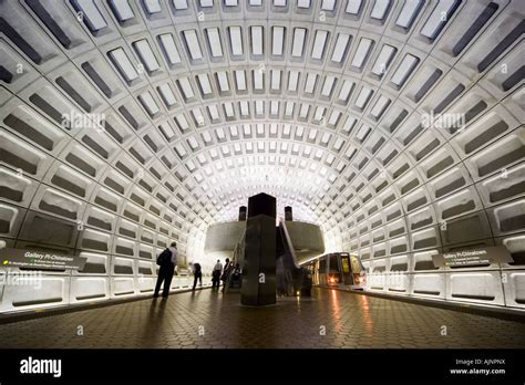 Washington DC metro station Gallery Place Chinatown Metro subway ...