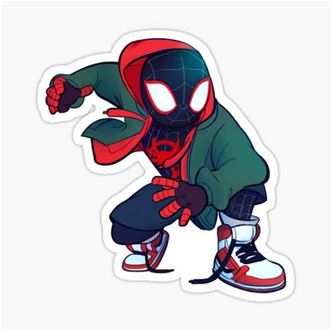 Spiderman Miles Morales Stickers Redbubble