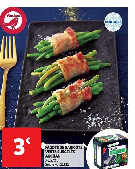 Promo Fagots De Haricots Verts Surgelés chez Auchan