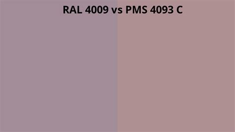 RAL 4009 vs PMS 4093 C | RAL Colour chart UK