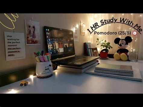 1 Hr Study With Me Pomodoro 25 5 Ambient Piano Let S Study