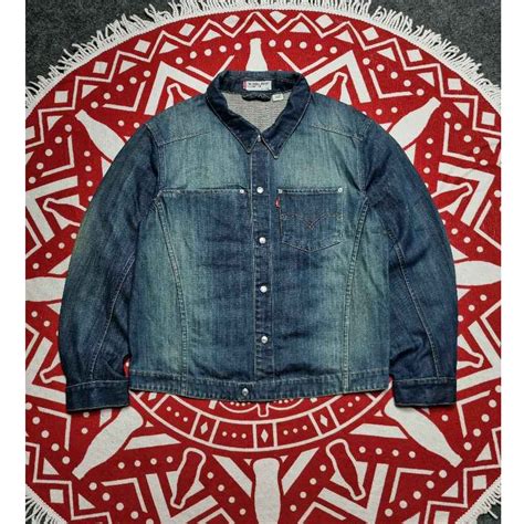 Jual Engineered Jacket Strauss Red Tab Trucker Jeans Shopee Indonesia