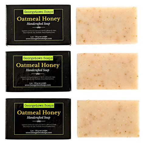 Georgetown Soaps Oatmeal Honey Soap With Shea Butter Soap For Men Soap For