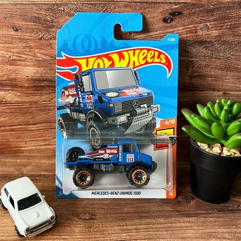 Jual Hot Wheels Mercedes Benz Unimog 1300 Biru Shopee Indonesia