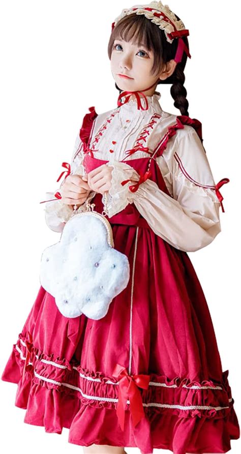 Lollita Cosplay - JIURUN Lolita Cosplay Dress Set - Gothic Anime Maid Outfit India | Ubuy