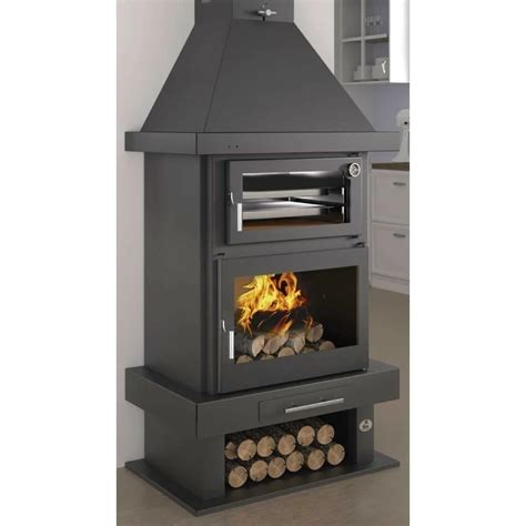 Chimenea Leña Frontal Con Horno Modelo C 300 H ultra suave