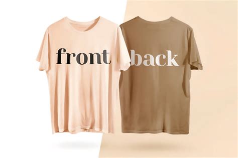 Free Front and Back T Shirt Mockup (PSD) - Psfreebies