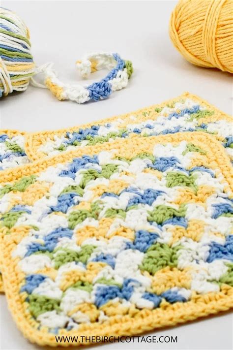 Crochet The Textured Stitch Dishcloth With This Free Crochet Pattern