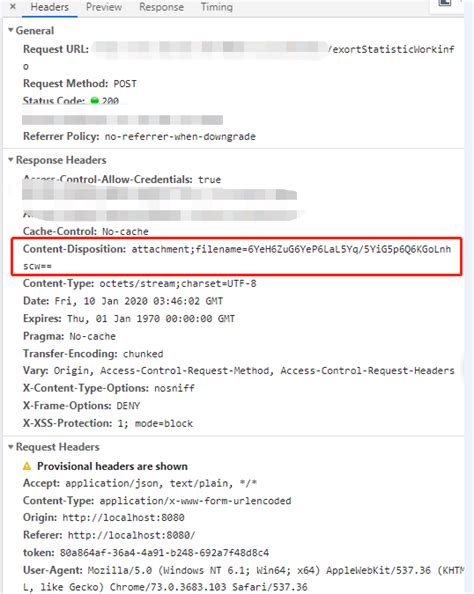 Axios Can T Get The Content Disposition Of Headers Programmer Sought
